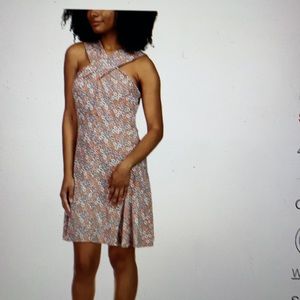 Michael Kors Petite Crossover Floral Dress NWT